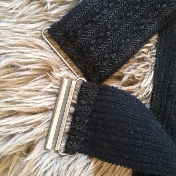 Smart Set black thick elasticized belt - size M - Picture 5 of 5